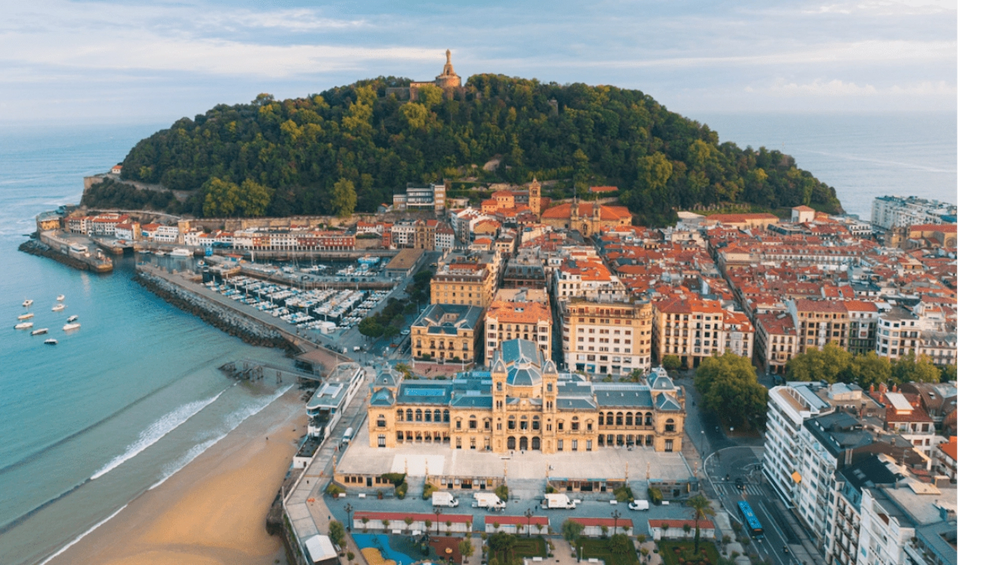 Vista aérea de Donosti, San Sebastián
