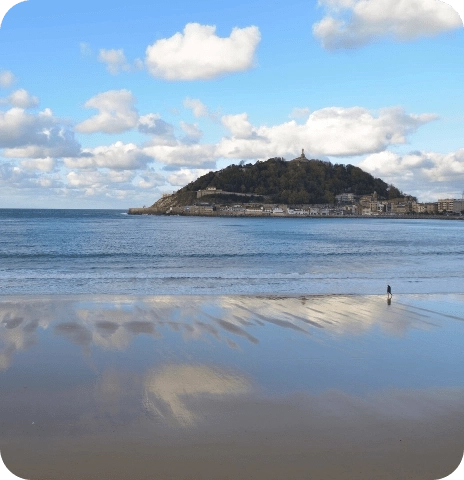 Playa de La Concha, San Sebastián.