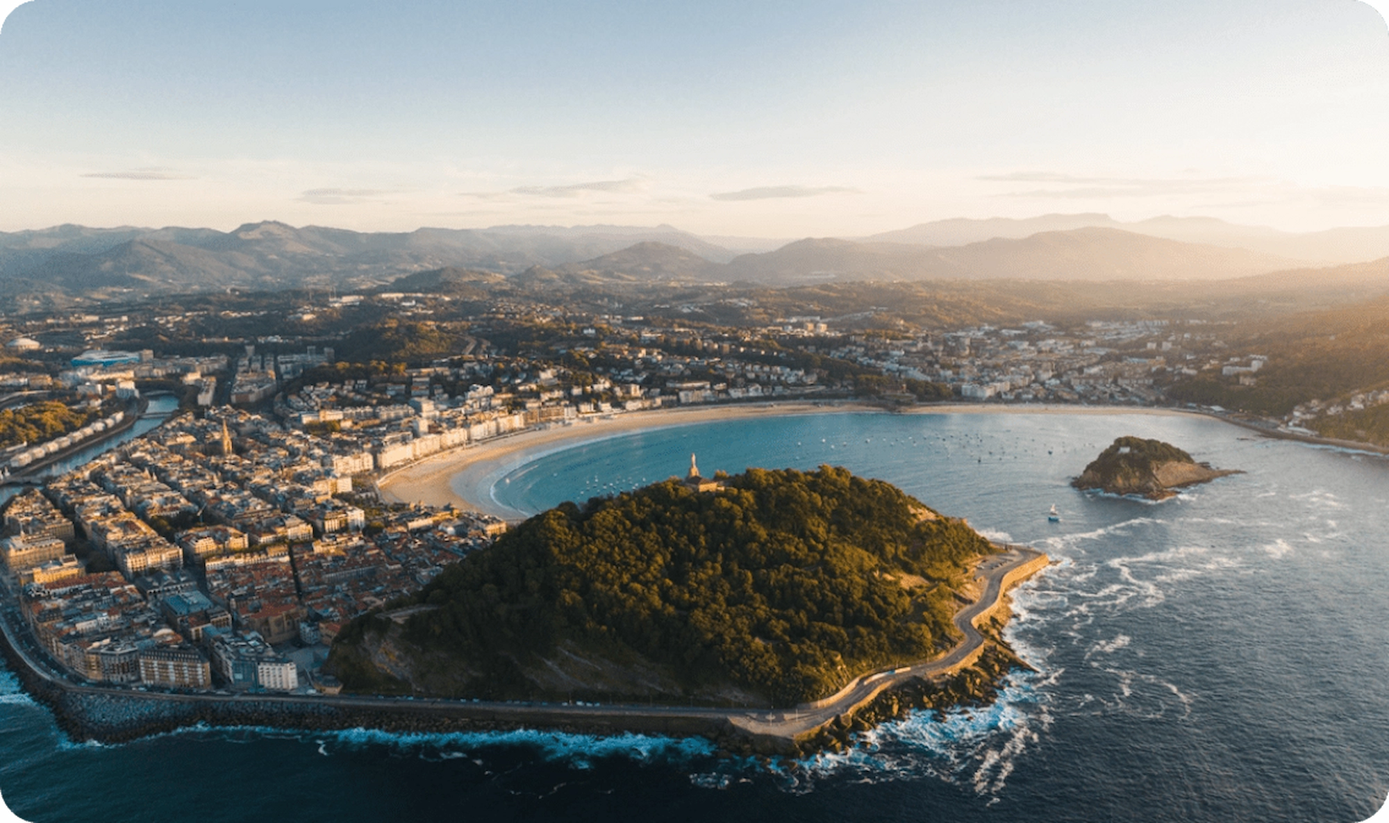 Donosti desde el aire.