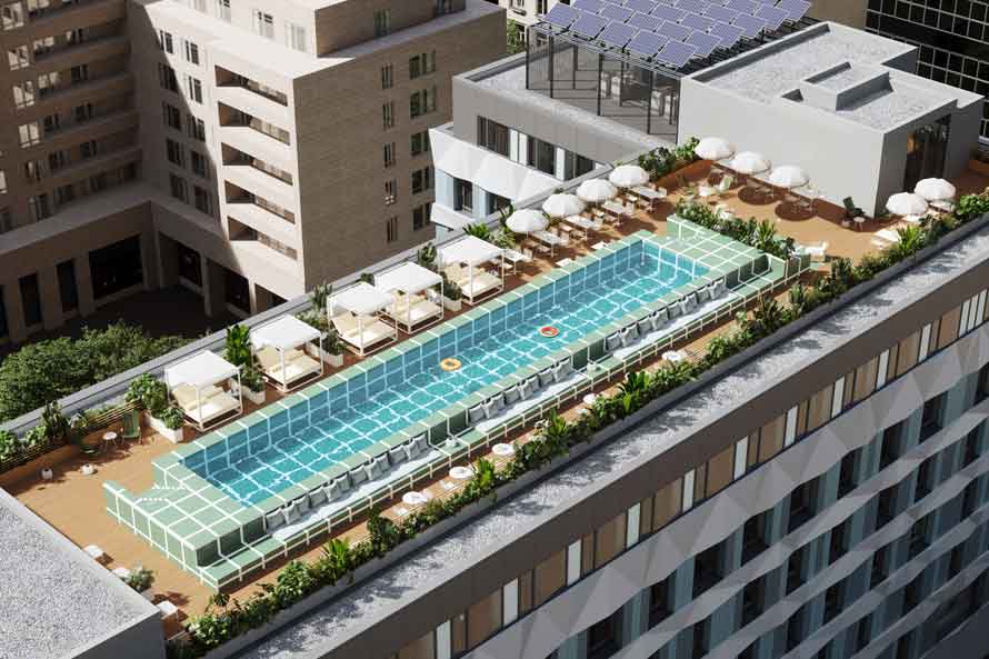 Rooftop Pool Area