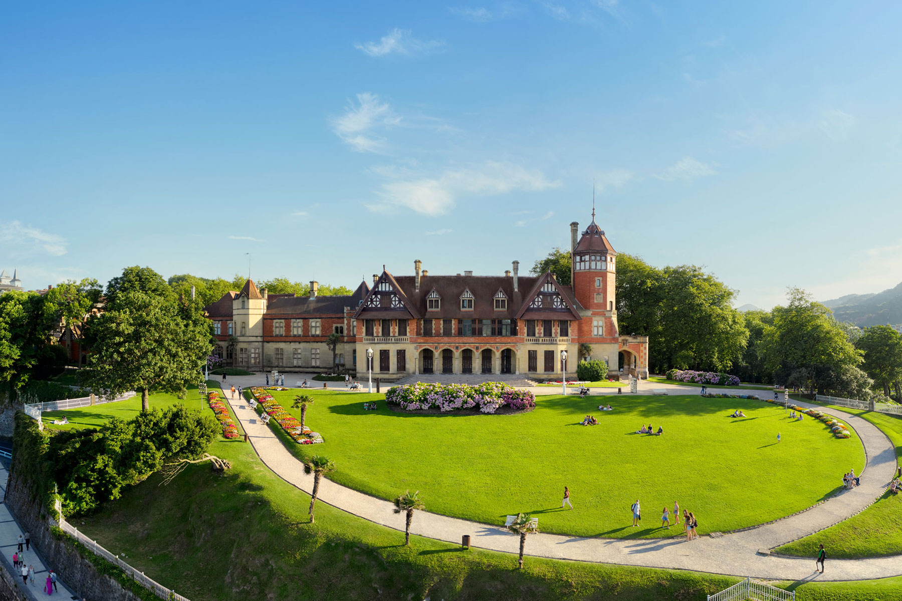 Vista aerea del Palacio Miramar